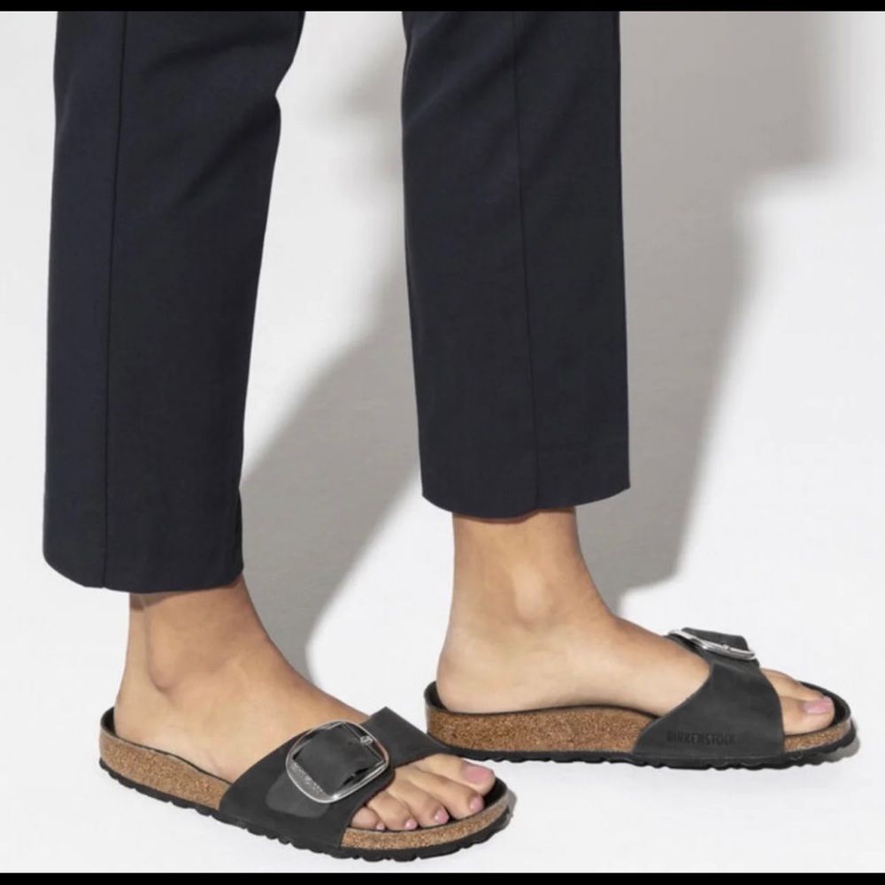 Birkenstock Madrid Big Buckle Slides 38